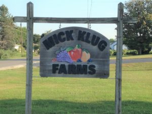Mick Klug farm sign