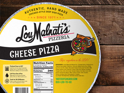 Lou Malnati's Frozen Pizza Cheese