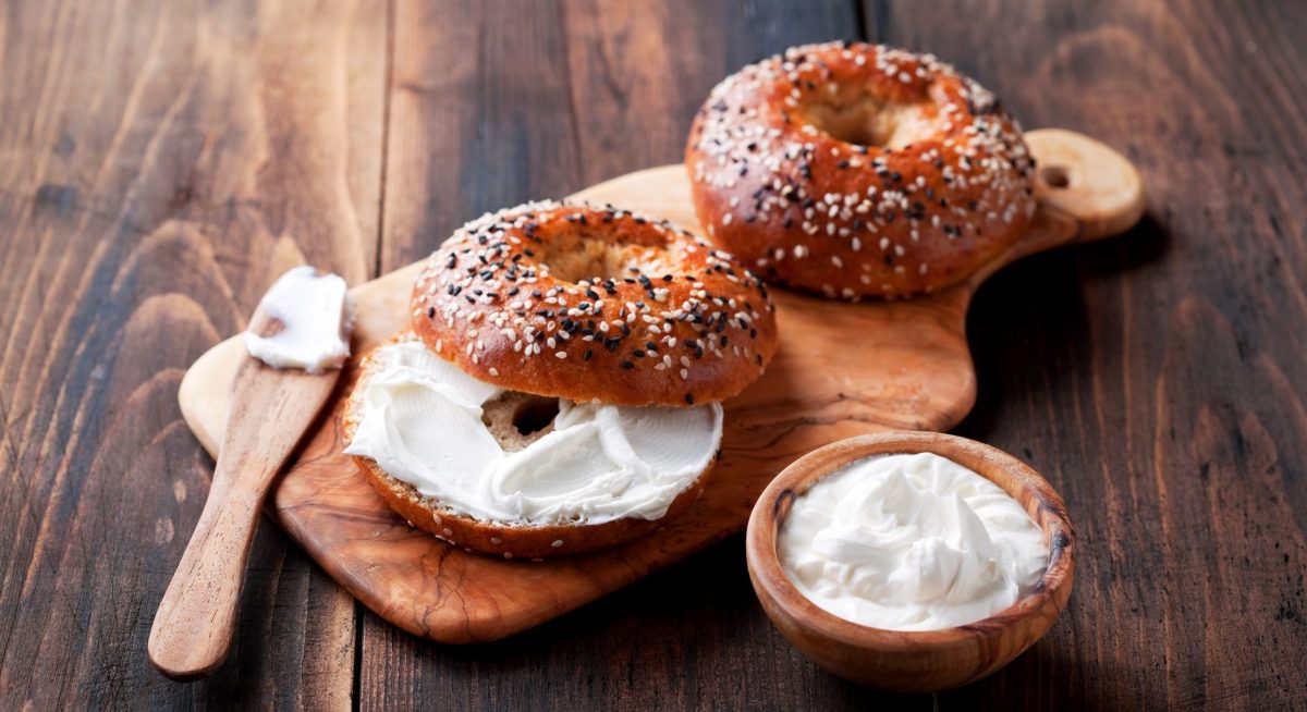 Bagels and cream cheese