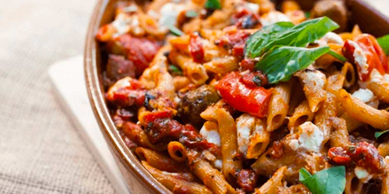 Wildfire Penne Pasta with Roasted Vegetables